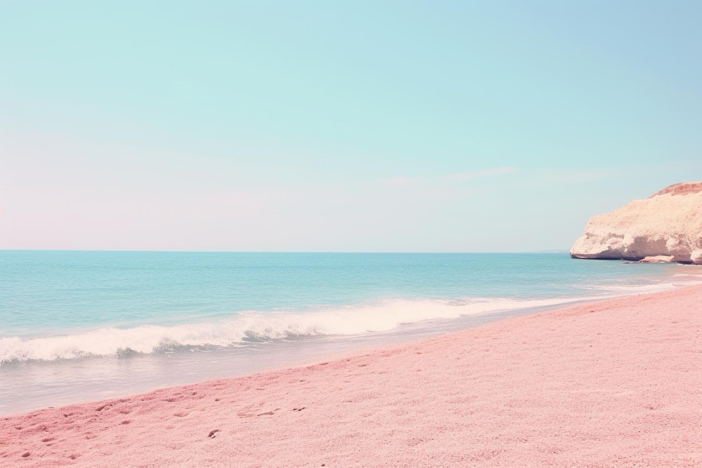 pink sand and beautiful beaches