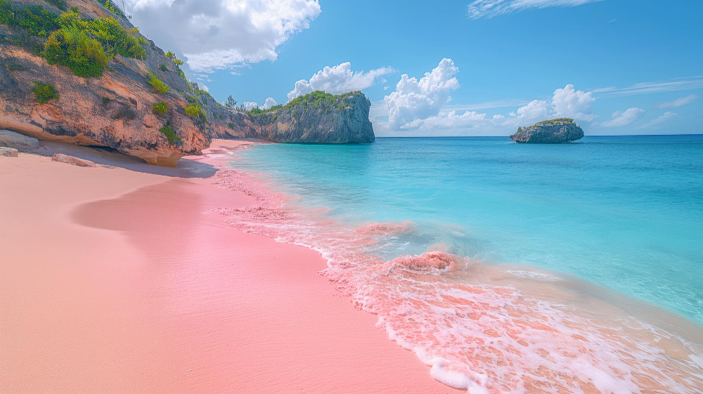 Bermuda Island's pink sand