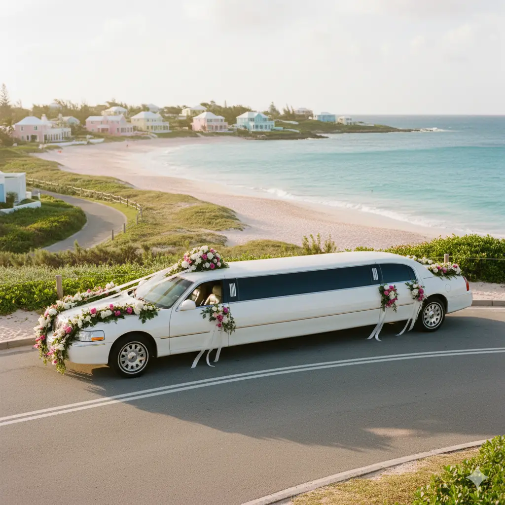 bridal party transportation in Bermuda